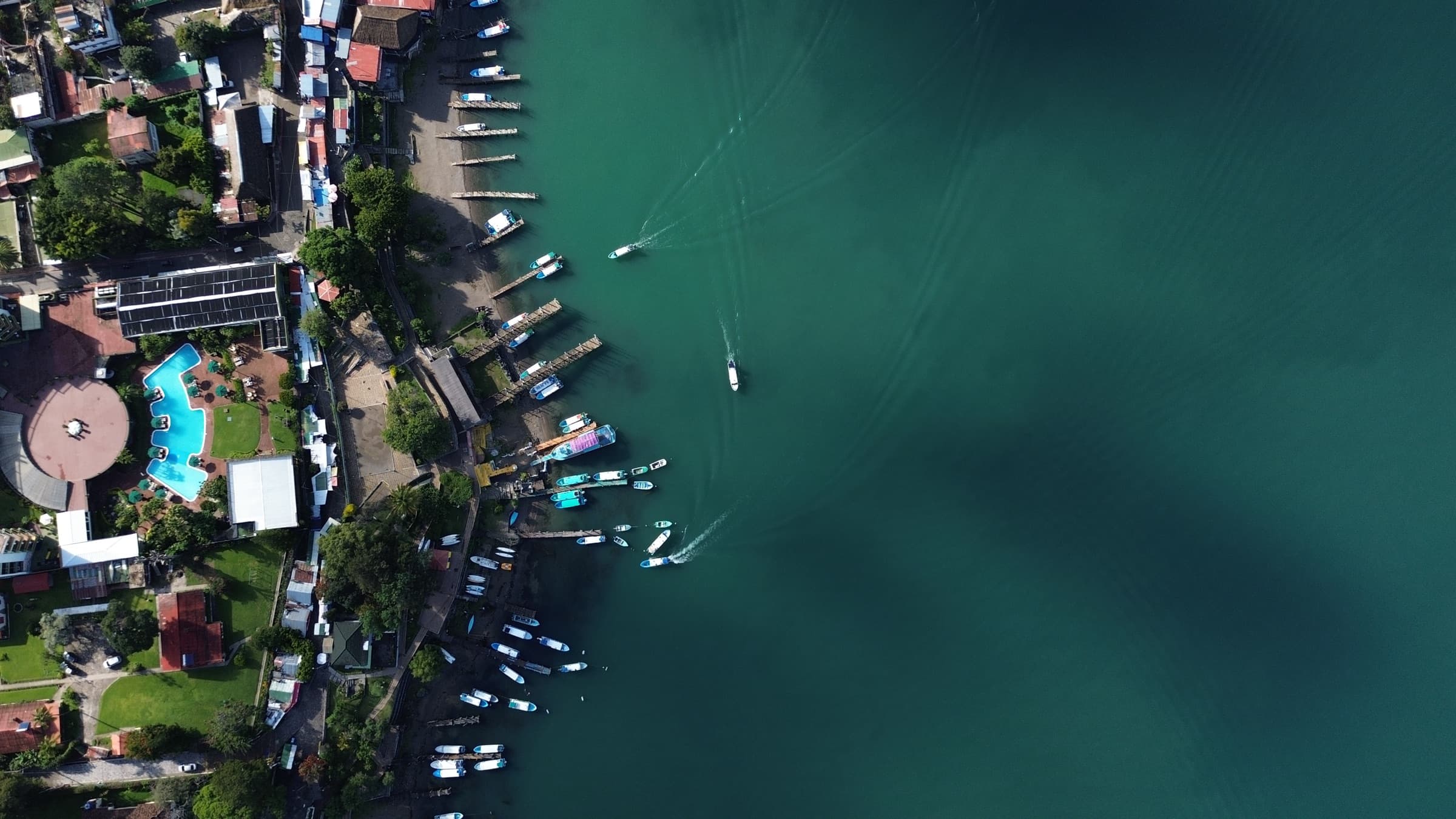 Marina & docks at Lake Atitlán
